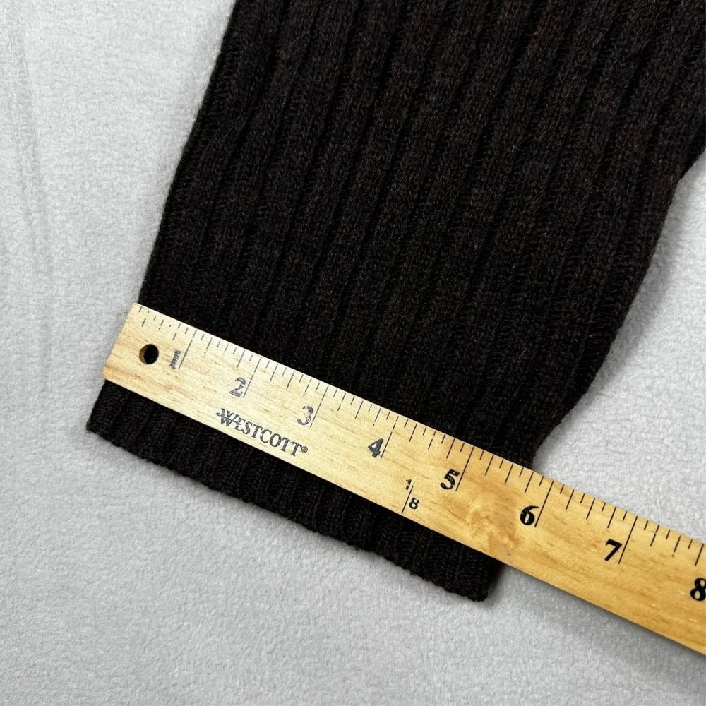 Vintage Banana Republic Lambswool Sweater Mens XL Brown‎ Hong Kong Soft Stretch